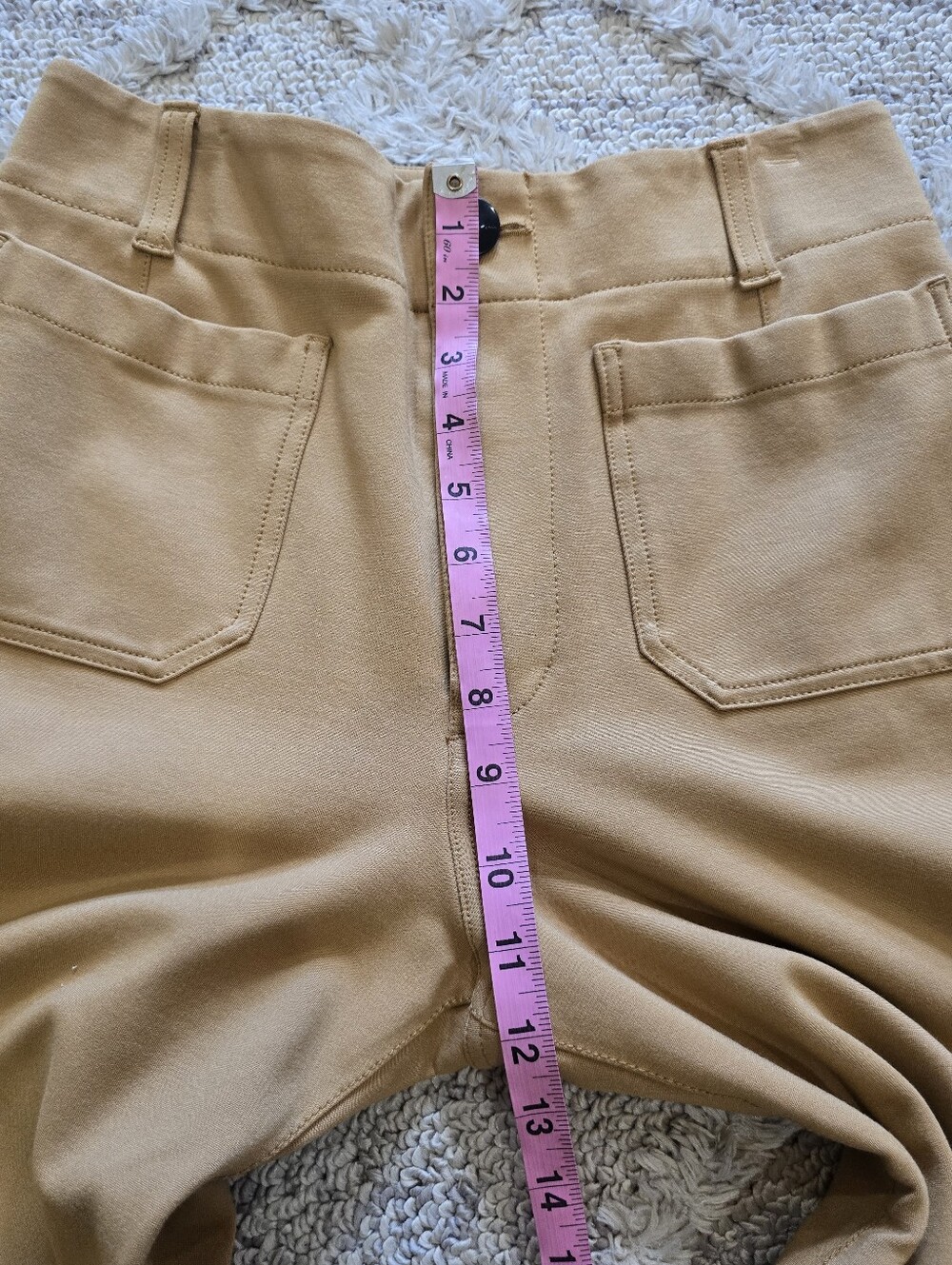 Maeve Anthropologie Colette Cropped Wide-Leg Pants: Ponte Edition Khaki Tan 28 - Picture 5 of 8